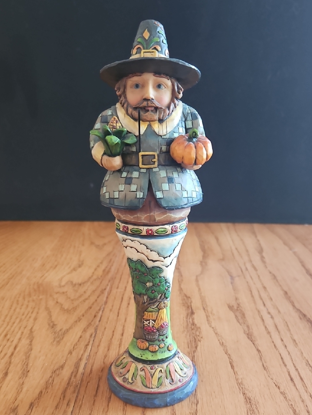 JIM SHORE Nut Cracker Thanksgiving Pilgrim Figurine